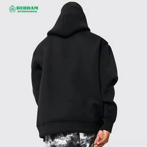 Sweat-shirt à capuche uni personnalisé pour homme, 100% coton, molleton épais et lourd / French Terry, séchage rapide - Product Image 1