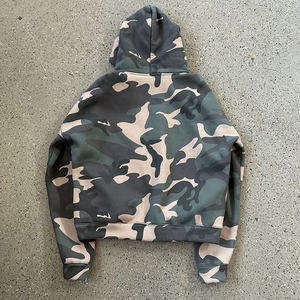 Sudadera con Capucha de Algodón para Hombre, Personalizable con Logotipo, Pedrería, Serigrafía, Cierre de Cremallera, Hombros Caídos, Estilo Vintage de Invierno - Product Image 2