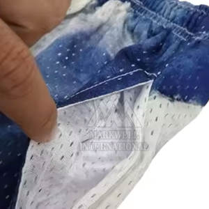 Shorts en maille pour hommes avec logo personnalisé, utilisation estivale, taille élastique, shorts en maille en polyester, shorts en maille pour hommes - Product Image 4