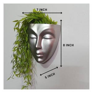 Jardinière murale en métal de style design pour l'arrangement de plantes d'intérieur, style contemporain pour la maison et accent décoratif mural - Product Image 4