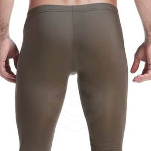 Factory OEM Men's Elastic Waist <b>Leggings</b>-Gym & Yoga Sports Training Wear Breathable Spandex/<b>Polyester</b> Customizable - Product Image 3