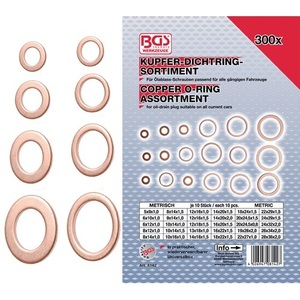 Juego de 300 Juntas de Sellado BGS - Product Image 1