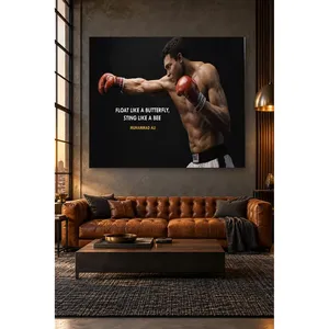 Fida Muhammad Ali Float Like a Butterfly Boxer Impression sur toile - Product Image 5