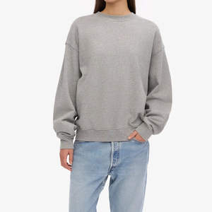 Sudadera Extra Grande para Mujer, Cuello Alto Simulado, Diseño de Hombros Caídos, Manga Larga, Estilo Holgado Informal para Otoño - Product Image 4