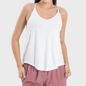 Camiseta sin mangas ecológica para Mujer | Camisa sin mangas elástica para fitness y comodidad de fin de semana - Product Image 4