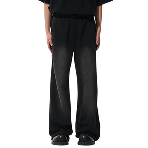 Conjunto de Sudadera con Capucha y Pantalones Deportivos Casuales Impermeables con Estampado Puff, Pantalones Jogger Apilados para Hombre - Product Image 2