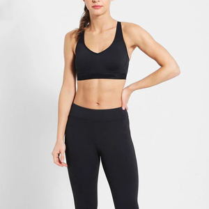 Nouveau soutien-gorge de sport rembourré avec coutures extensibles et contrôle du rebond au design personnalisé pour femmes en gros - Product Image 4
