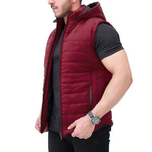 Veste d'hiver sans manches personnalisée pour hommes avec coque résistante à l'eau et services OEM Vestes pour hommes - Product Image 4
