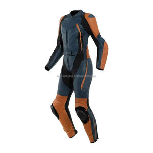 Traje de Motociclismo Unisex de Alta Calidad, de Cuero, con Protección CE, de una Pieza, Resistente al Viento e Impermeable, con Logotipo Personalizado, Fabricante OEM - Product Image 4
