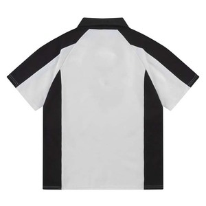 Alta calidad de algodón pesado diseño personalizado contraste de color cuarto de cremallera ropa de hombre polos lisos de gran tamaño OEM - Product Image 4