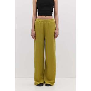 Pantalon décontracté texturé 100% polyester coupe classique longueur midi - Product Image 4