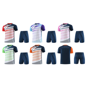 Uniforme de entrenamiento de bádminton sublimado personalizado, conjunto de ropa deportiva de secado rápido con pantalones cortos de tenis OEM, venta al por mayor - Product Image 6