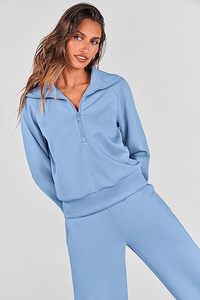 Conjunto Deportivo de Dos Piezas Ajustado de Alta Calidad para Mujer, Diseño Único, Traje para Sudar y Correr, Talla Grande, Ropa de Invierno - Product Image 5