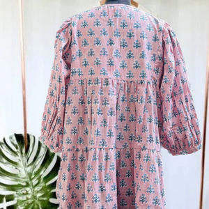 Vestido largo bohemio Vintage para mujer, diseñador de tela de algodón de verano, cintura Natural, cuello redondo, bolsillos, silueta acampanada - Product Image 1