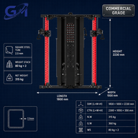 Máquina de Entrenamiento Multifuncional Comercial de Una Sola Estación para Gimnasio, Fitness y Entrenamiento de Fuerza, Equipo de Ejercicio FTS Glide