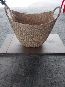 Sustainable <b>Large</b> Square Storage Baskets 3 Water Hyacinth Art Decorative <b>Bins</b> for Drink/Food/Fruit Storage - Product Image 4