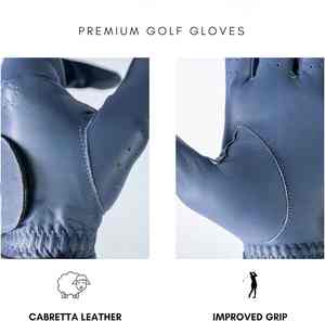 Nouveaux gants de golf personnalisés de qualité supérieure pour hommes Cabretta en cuir directement de l'usine Personnalisation OEM de rasheed mfg co - Product Image 2