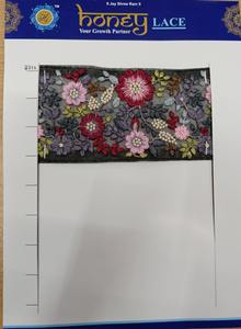 ผ้าปักลายดอกไม้สำหรับชุดเดรสลูกไม้ลายดอกไม้ปักตามสั่งสำหรับเครื่องแต่งกาย - Product Image 2