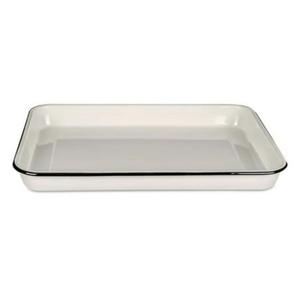 Bandeja de galletas Bandeja de esmalte blanco Impreso personalizado Bandejas de metal de la mejor calidad Hotel Restaurantes Uso de servicio Bandeja elegante de TCD - Product Image 5