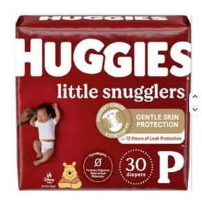 Prix réduit sur les couches pour bébés HUG GIES Little Snugglers taille prématuré 30 unités d'un vendeur fiable - Product Image 1