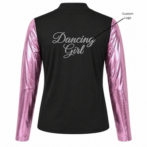 Personalized Cheerleader Warm-Up <b>Jacket</b> Custom Bling <b>Rhinestone</b> Embroidered Team Spirit <b>Jacket</b> For Cheer Girls - Product Image 3