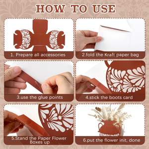 12 Uds florero centro <span class=keywords><strong>de</strong></span> mesa mexicano Blanco marrón papel Cajas <span class=keywords><strong>de</strong></span> Regalo terracota arcilla cerámica Cinco <span class=keywords><strong>De</strong></span> Mayo Decoración Para mesas - Product Image 6