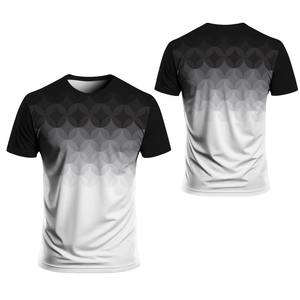 Vêtements pour hommes T-shirt imprimé circulaire 3D T-shirt d'extérieur à col rond et à manches courtes Sports d'été Style de rue Séchage rapide - Product Image 5