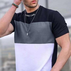 T-shirts d'été en coton surdimensionné pour hommes avec broderie par sublimation de logo personnalisé et options de marque de distributeur - Product Image 3