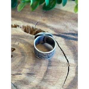 Sunshine Reeves Royston <b>Turquoise</b> Sterling Silver Vintage Heart <b>Ring</b> Size 9.75 - Product Image 5