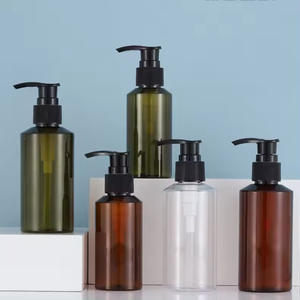 Botella con Bomba Personalizada de 200ml 260ml 300ml 400ml 500ml para Lociones de Cuidado de la Piel, Color Ámbar Verde, Plástico, Certificación ISO 9001, Pavico - Product Image 3