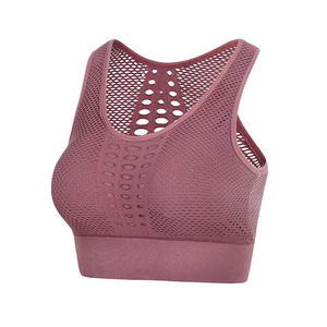 Ropa de mujer 2023, venta al por mayor, ropa de gimnasio de secado rápido, Sujetador deportivo para mujer, Sujetador deportivo de nailon Spandex transpirable de secado rápido para mujer - Product Image 2