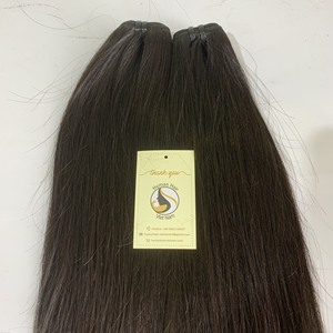 Tissage en lot vietnamien naturel sur trame de cheveux, Extensions de cheveux vierges alignées cuticules, vente en gros, 100% - Product Image 3