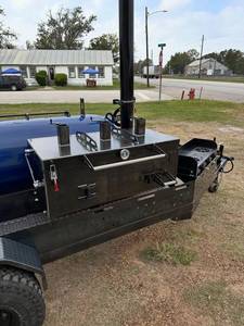 Achetez un barbecue à gaz portable en acier inoxydable avec garantie de 2 ans, pneus de remorque, cheminée, allumage électronique et dispositif de sécurité anti-flamme - Product Image 4
