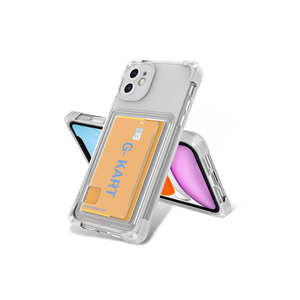 Funda de Silicona TPU Transparente para iPhone 11, a Prueba de Golpes, con Diseño de Airbag, Ranura Integrada para Tarjetas, También para Tecno Spark Go 14 - Product Image 1