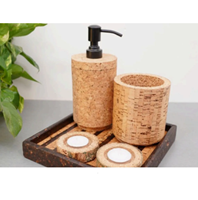 Lot de 8 dessous-de-verre carrés en liège, supports pour bougies chauffe-plat, jardinières de table, design moderne, logo personnalisable pour promotion d'entreprise