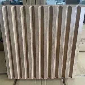 Irini, recién llegado, Panel de pared de listón 3D, Panel texturizado estriado 3D para decoración del hogar, nogal - Product Image 1