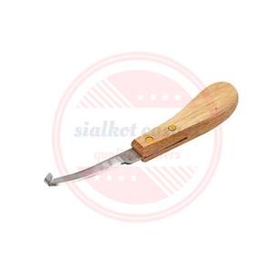 Couteau à sabot Couteaux vétérinaires à double tranchant pour droitier Manche en bois Couteaux à sabot à lame tranchante - Product Image 4