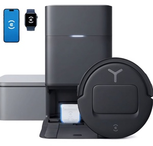 Aspiradora robótica profesional todo en uno y fregona giratoria – Serie Elite con estación de autovaciado y lavado de fregonas - Product Image 2