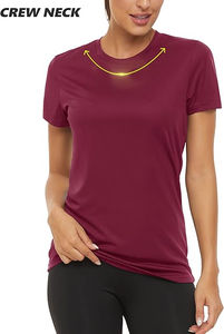 เสื้อยืดลำลองสีทึบแขนสั้นสำหรับผู้หญิงเสื้อโอเวอร์ไซส์ผ้าฝ้าย100% ระบายอากาศได้ดี - Product Image 3