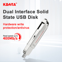 Flashdisk Metal Solid State Disk KDATA 64gb 128gb, Flashdisk Promosi Bentuk Pulpen 3.1 3.2 3.0 Custom 512gb 256gb Otg Usb