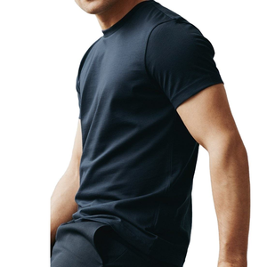 Camisetas de Hombre al por Mayor, Teñidas, Cuello Redondo, 100% Algodón, Color Sólido, Transpirables, con Logotipo Personalizado, Manga Corta, Disponibles en Línea - Product Image 2