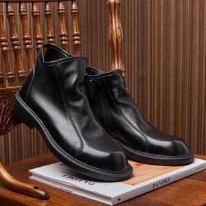 Chaussures décontractées légères avec semelle absorbant la transpiration et structure flexible, chaussures de tous les jours pour hommes, chaussures en cuir - Product Image 2