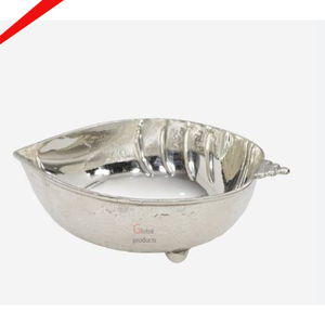 Nouveau bol de chocolat de finition argenté brillant décoratif pour servir la nourriture - Product Image 1
