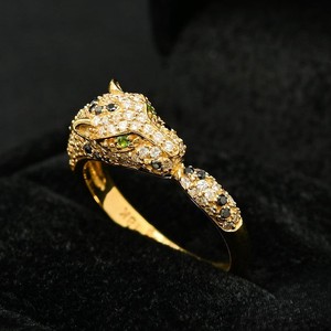 2023 IGI certificado 925 Plata hombres mujeres 3 quilates diamante laboratorio crecido compromiso boda anillo Hip Hop leopardo estilo oro - Product Image 6