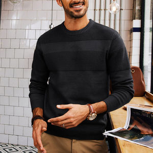 Nueva moda suéteres de punto de manga larga para hombres fabricación profesional suéteres suaves y cómodos para hombres a la venta - Product Image 3