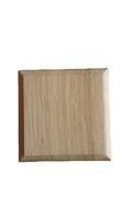 Base d'affichage en bois de forme carrée-Support de base de projet avec trou de montage-Trophée-Statue-Poupée-Plaque de logo gravée Base en bois