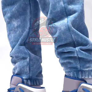 Latest Style Custom Design Acid Wash <b>Trousers</b> For Adult OEM Services Made In High Quality Acid Wash <b>Trousers</b> - Product Image 4