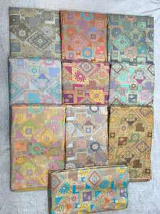 Tissu brocart de luxe respirant avec motif animal en zari doré, tissage uni pour sari, lehenga, robe, ameublement, artisanat - Product Image 4