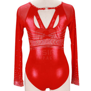 ชุดลีโอตาร์ดยิมนาสติกคุณภาพสูงสำหรับผู้หญิง เหมาะสำหรับการแสดงและการฝึกซ้อม ผลิตจากผ้าระบายอากาศได้ดี ใช้สำหรับยิมนาสติกและการเต้น - Product Image 3