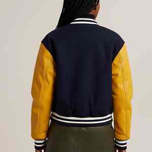 Chaqueta Universitaria de Béisbol Personalizada de Alta Gama para Hombre, Chaqueta Universitaria con Cuello Marinero Personalizado - Product Image 2